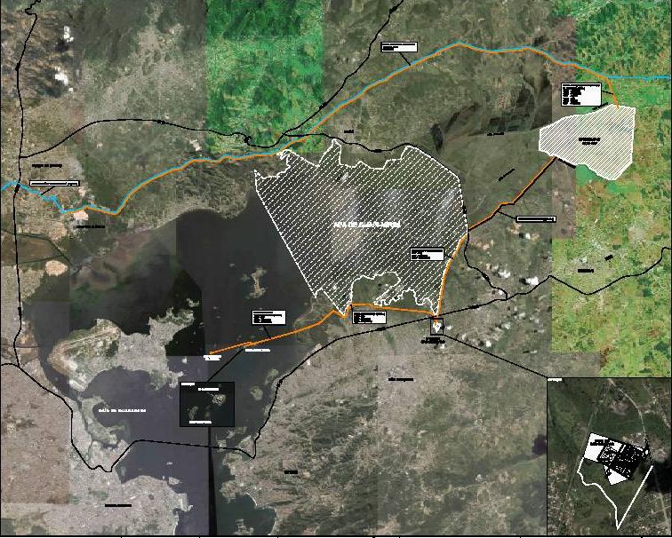 COMPERJ - Localização Faixa de dutos Cabiunas - REDUC Polibrasil RioPol REDUC CENPES APA de Guapimirim Ilhas d Água e