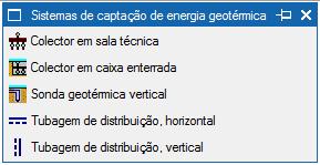 29 Sistemas de captação de energia geotérmica Permite introduzir sistemas de captação de energia geotérmica.