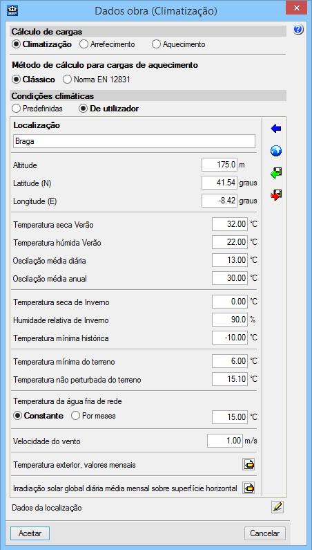 CAD MEP Climatização - Exemplo prático 28 Após a introdução do modelo construtivo do edifício, prossegue-se com a introdução dos restantes dados relativos agora à especialidade de climatização nos