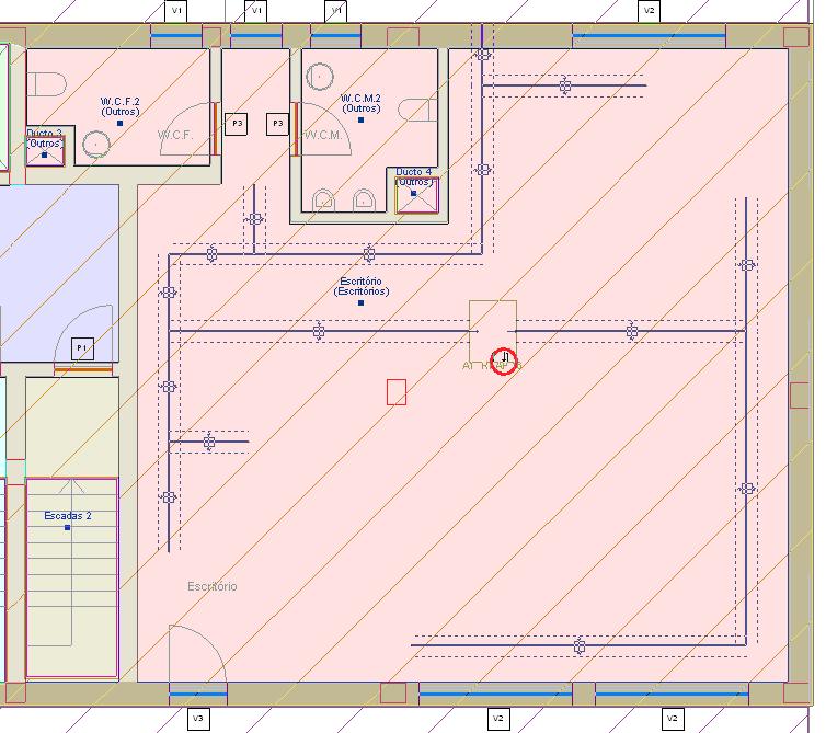 Assim, vamos optar pela segunda possibilidade não activando as dimensões da conduta. Fig. 3.