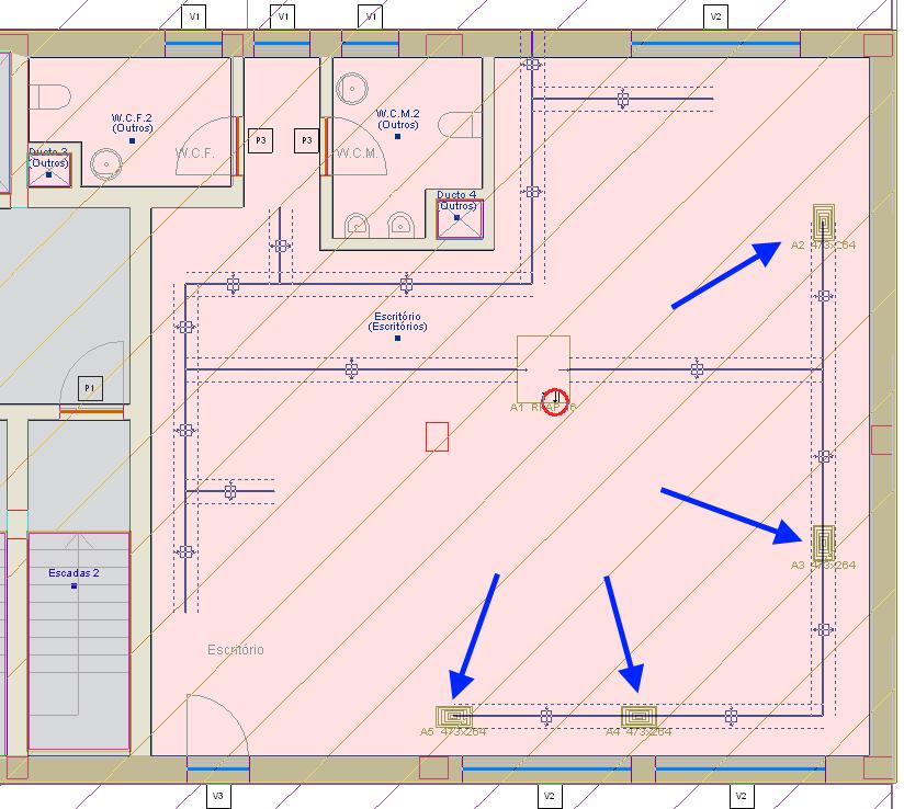 CAD MEP Climatização - Exemplo prático 41 Fig. 3.24 Prima Instalação> Sistemas de condução de ar> Grelha de retorno. Prima em.