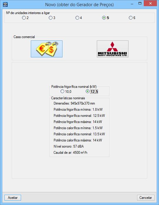 CAD MEP Climatização - Exemplo prático 55 Fig. 3.50 Prima sempre em Aceitar até surgir a área de trabalho do software. Coloque a unidade exterior na varanda da Sala 1, de acordo com a figura seguinte.