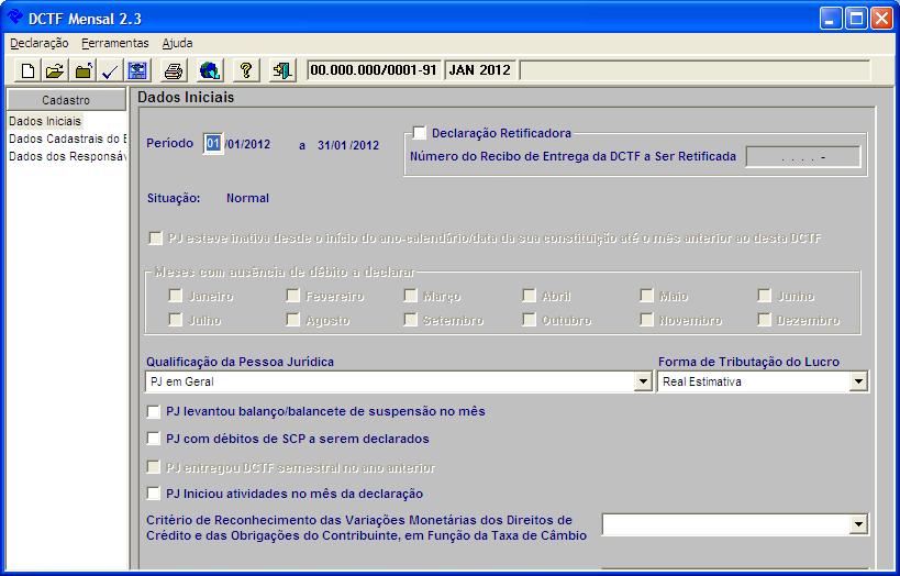 23 Caso prático: Preencher a DCTF relativa à competência 01/X1 de acordo com os dados a seguir: 1 PIS não cumulativo DARF 6912 R$ 8,00 2 - CSRF 2ª quinzena DARF