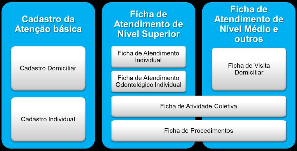 sejam viabilizadas. O sistema com CDS utiliza sete fichas para o registro das informações, que estão divididas em três blocos, conforme mostrado no Quadro 1.