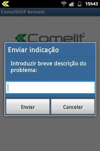 Premir o campo de texto e escrever uma breve descrição do problema. 5.