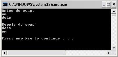 Intercambiando strings #include "stdafx.