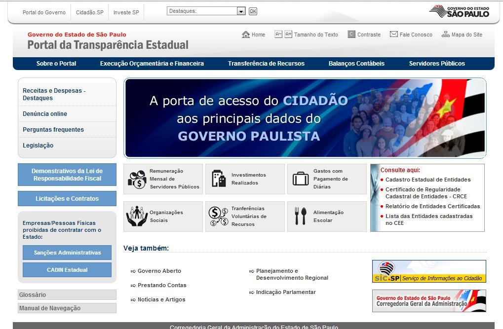 PORTAL DA TRANSPARÊNCIA Portal de Transparência do
