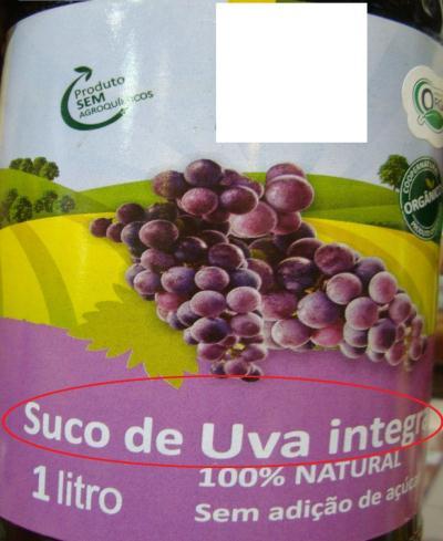 13 apresenta dois exemplos de rótulos com denominação de venda: uma incorreta, com rótulo com denominação de venda do produto fora da zona central do painel principal (à esquerda) e outro na posição