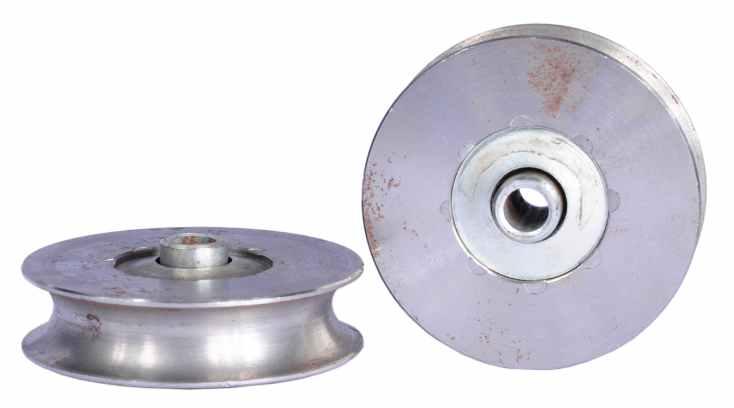 4" PARA FERRO REDONDO 1/2 COM FURO 4508 ROLDANA U 4" PARA FERRO REDONDO 5/8 COM FURO 4242 ROLDANA V 2" COM