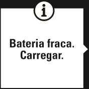 A duração da pilha depende de muitos factores, como a temperatura do ambiente onde utiliza o dispositivo de treino, as funcionalidades e sensores utilizados e a idade da pilha.