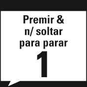 EFECTUAR UMA PAUSA/PARAR UMA SESSÃO DE TREINO 1. Para efectuar uma pausa numa sessão de treino, prima o botão PARA TRÁS. É exibida a indicação Pausa da gravação.