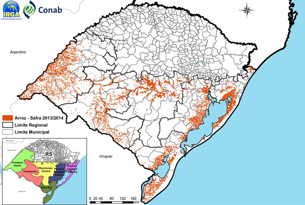 Nesse período, o comportamento espectral de brejos, rios, açudes, entre outros corpos d água torna-se predominante. São as áreas em rosa nas imagens.