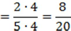 Como 7 não é múltiplo de 5, a divisão de 6/7 por 3/5, usando o procedimento anterior, não é possível.