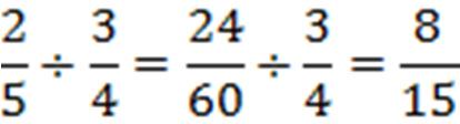 frações equivalentes que possuíssem denominadores iguais, como mostra o exemplo a seguir: Neste caso, entretanto, para que a última