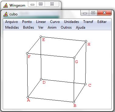 Vejamos agora a demonstração do teorema 2 geometricamente, com o auxílio do software Wingeom.