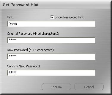 Software Password Setting".