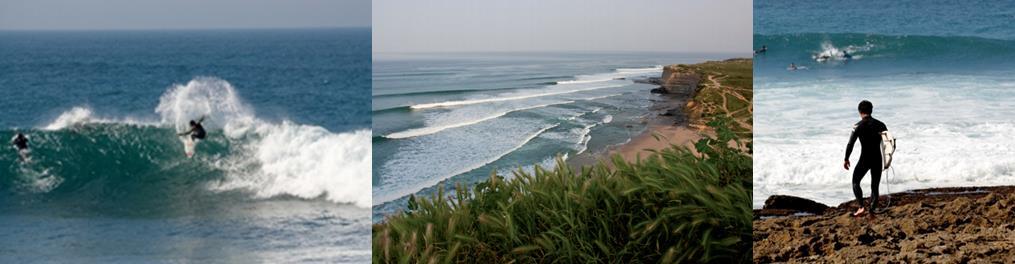 Figura 7: Ondas da Reserva Mundial de Surf, ao longo das praias.