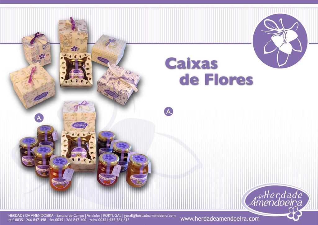 6.CX.PAP.FLORES. Caixas de Papel com Flores 1 Compota à escolha.