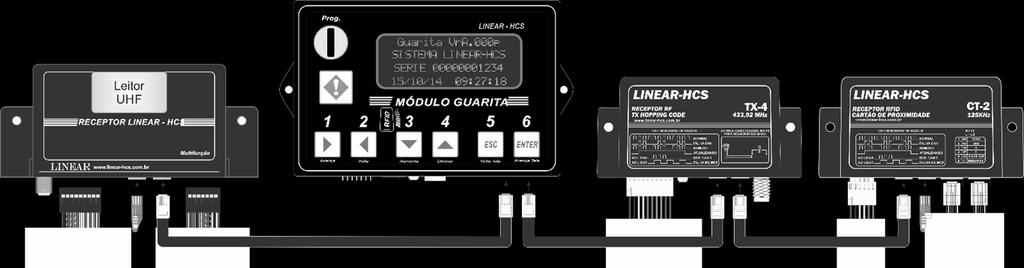 100 Ohms' nas extremidades (fornecidos com o Guarita IP).