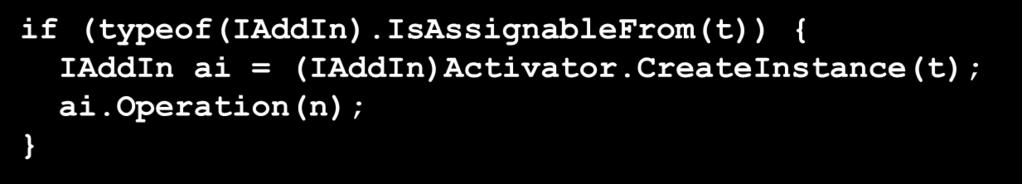 Assembly Type MemberInfo MethodInfo Consultar o protótipo de um método: Type ReturnType ParameterInfo[] GetParameters() Propriedade