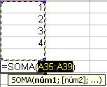 em cima do botão Soma Automática ( ), presente na barra de ferramentas padrão.