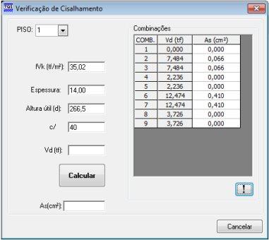 de calculadora estribos no (mostrado para início as no definido combinações dessa relatório: no verificação início mensagem.