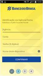 Telas App Ourocard-e: Login; Lista de Cartões;