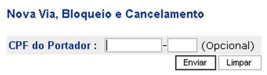 1. Para solicitar uma nova via, bloquear ou cancelar cartões, clicar em Outros Serviços > Cartão Serviço Empresa > Cartão Nova via, bloqueio e cancelamento. 2.