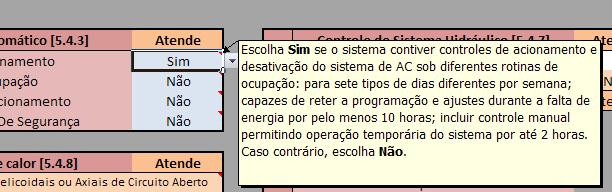 condensadores e suas variantes); desempenho COP ou l/s.kw.