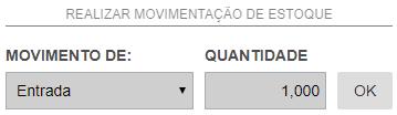 Para habilitar movimentação do estoque, vá na aba ESTOQUE e troque a chave de MOVIMENTAR ESTOQUE até que fique com a cor VERDE.