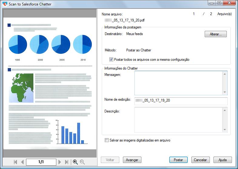 Ações (Windows) 7. Verifique a imagem digitalizada na janela de visualização.