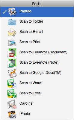 Gerenciamento de perfis Configurando o ScanSnap Manager (Mac OS) É possível configurar até 20 perfis.