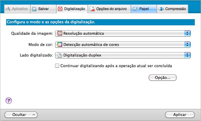 Para maiores detalhes sobre o menu do ScanSnap Manager, consulte a seção "Menu do ScanSnap Manager" (página 267).