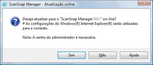 Atualizando o ScanSnap Manager Atualizando o ScanSnap Manager Atualizações são lançadas regularmente para melhorar o uso e o desempenho do ScanSnap Manager.