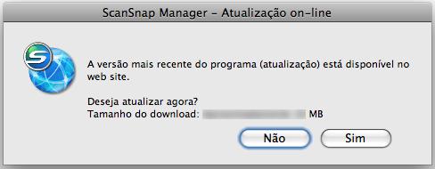 Atualizando o ScanSnap Manager 3. Clique o botão [Sim]. O programa será copiado, exibindo uma mensagem de confirmação.