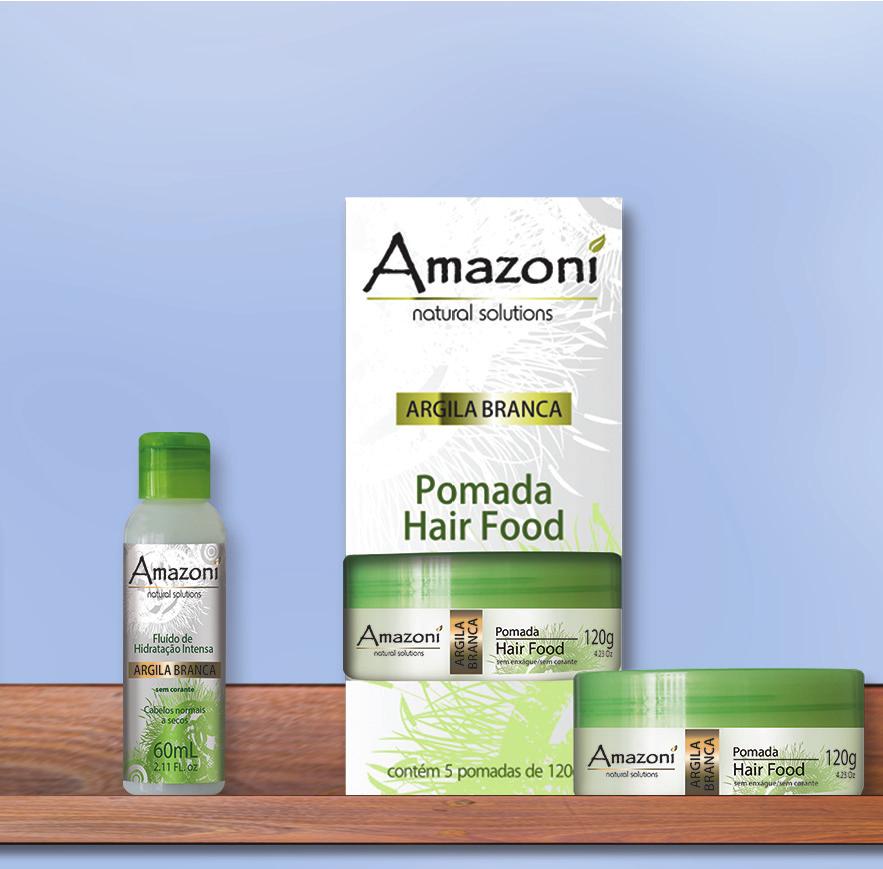 O Serum Reparador Amazoní Argila Branca age diretamente nas pontas duplas e secas, dando vida aos cabelos protegendo contra ações de agentes externos.