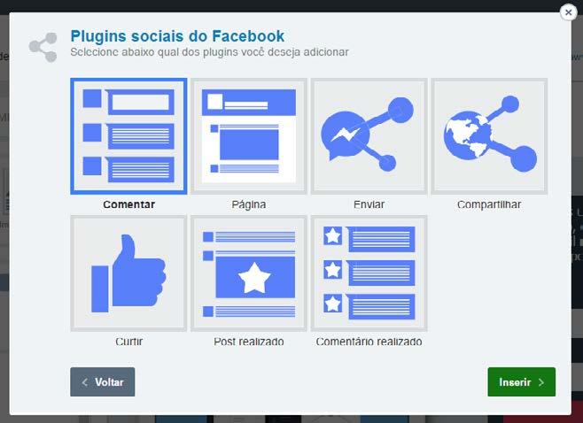 Plugins Os plugins permitem integração com as redes sociais diretamente em