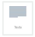 Texto O elemento de texto consiste em permitir qualquer edição que será feita em texto, podendo realizar edições como a fonte e cor da letra desejada, a cor de fundo, seu tamanho, fazer a inserção de