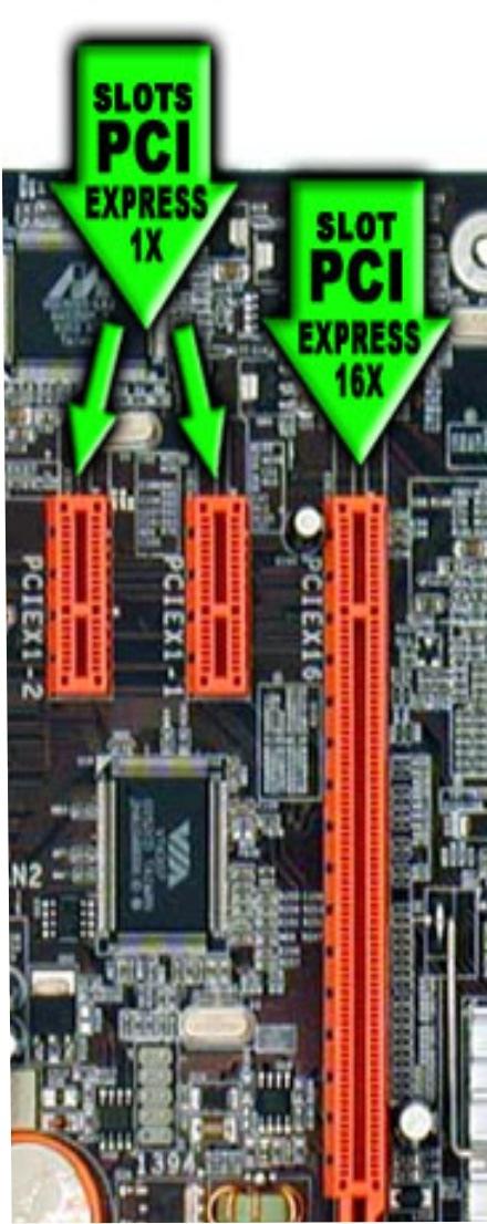 Barramento PCI Express 99 É um barramento moderno, substituto do PCI e AGP. Vídeo, Som, Redes e modem interno. PCIe x1 até a versão PCIe x16.