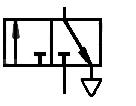 Vias de exaustão sem conexão (escape livre). Triângulo no símbolo. Vias de exaustão com conexão (escape controlado). Triângulo afastado do símbolo.