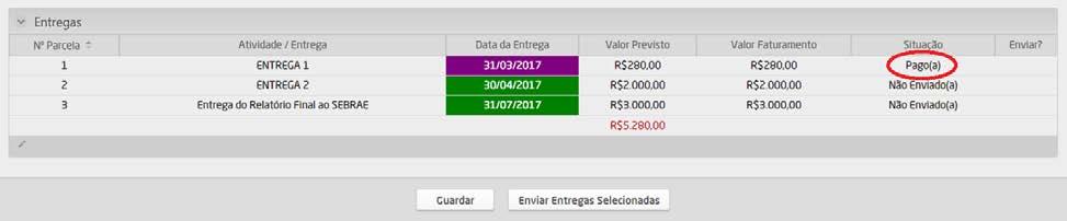 6.5. Solicitar Replanejamento / Aditivo: O replanejamento é um recurso para reprogramar as entregas.