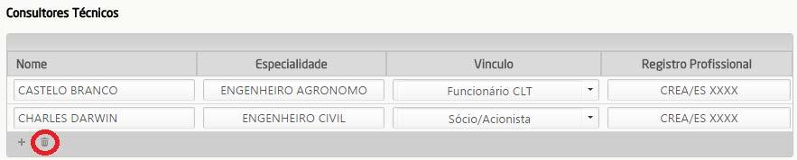 Comprovantes de Vínculo = anexar os documentos que comprovam o vínculo do consultor com a PST, conforme previsto no Edital de Credenciamento.