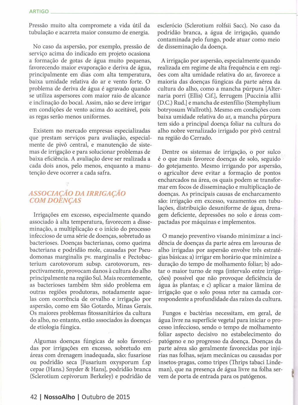 ARTGO _ Pressão muito alta compromete a vida útil da tubulação e acarreta maior consumo de energia.