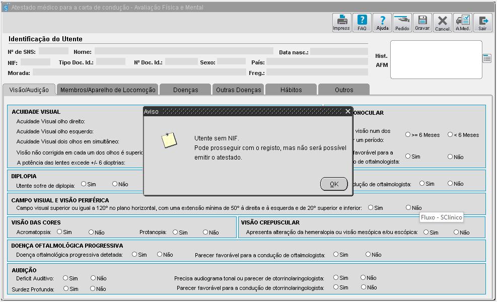 Validações SPMS - Serviços Partilhados do