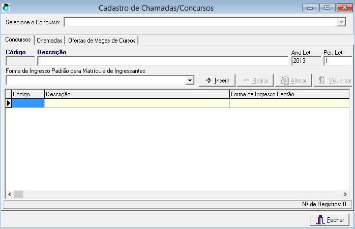 Uma vez cadastrad cncurs, a tabela CANDIDATOS d banc de dads deve ser preenchida pela GTI cm tds s candidats aprvads. Para maires detalhes, cnsulte mdel de dads (MER Físic).