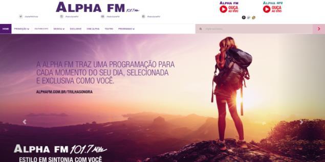 o site Alpha FM possui credibilidade