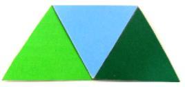 O losango A contem dois triângulos