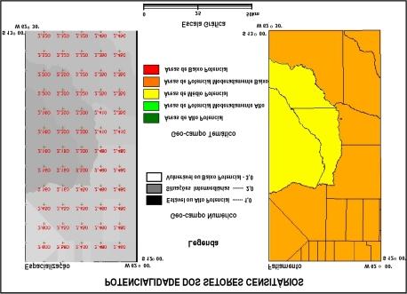 Geoprocessamento em Projetos Ambientais10-26 //TABELA COM INTERVALOS DE CLASSE PARA FATIAMENTO TBvuln = Novo ( CategoriaFim= "Vuln_Amb_SE_TM", [1.00,1.40] : "est-alto_pot", [1.40,1.