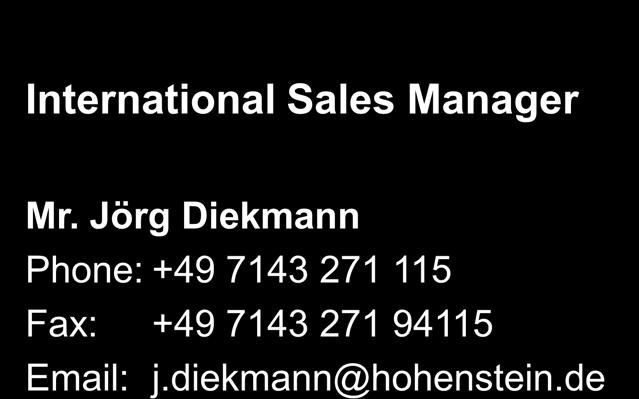 No. 31 Contato International Sales Manager folien/xxx.ppt/aj Folien Nr. 31; 17.08.