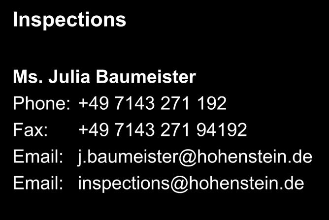 271 94304 Email: s.mueller@hohenstein.de Ms.